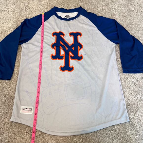 SportsCrate Limited Edition New York Mets Two Tone Longsleeve Size Medium - Picture 7 of 8